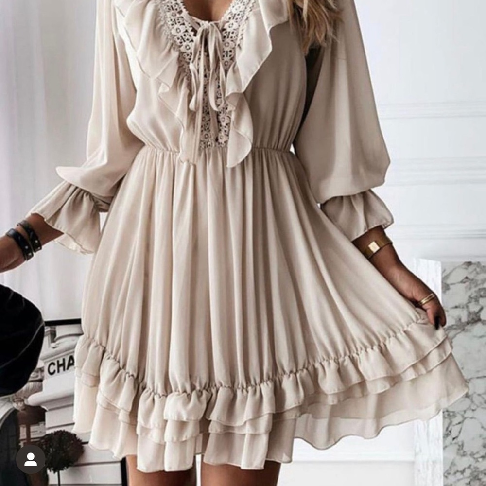 Ruffle mini dress